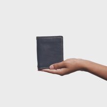Load and play video in Gallery viewer, Baron W1 Blue Leather Bi-Fold Wallet
