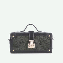 Load and play video in Gallery viewer, Louvre 02 Green Leather Shoulder Bag
