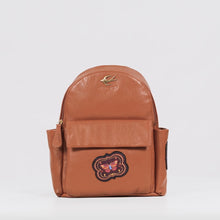Load and play video in Gallery viewer, Coachella 01 Orange Leather Backpack
