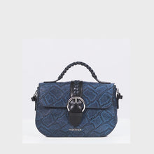 Load and play video in Gallery viewer, Electra 02 Blue Leather Sling Bag
