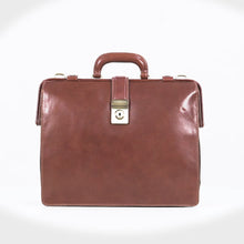 Load and play video in Gallery viewer, Patagonia 01 Tan Leather Briefcase
