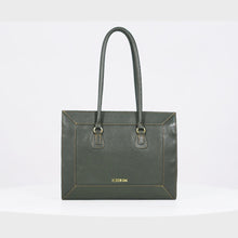 Load and play video in Gallery viewer, Hydor 02 Green Leather Tote Bag
