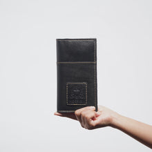 Load and play video in Gallery viewer, Bonaparte W3 Black Leather Passport Holder
