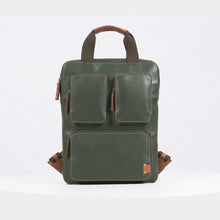 Load and play video in Gallery viewer, Hydor 03 Green Leather Backpack
