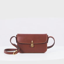 Load and play video in Gallery viewer, Elysee 01 Brown Leather Shoulder Bag
