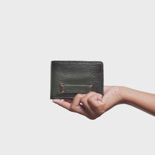 Load and play video in Gallery viewer, Hydor W2 Green Leather Bi Fold Wallet
