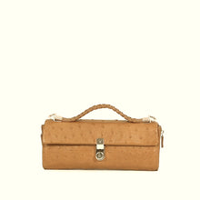 Load and play video in Gallery viewer, Terra W2 Tan Leather Sling Wallet
