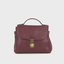 Load and play video in Gallery viewer, Marina Red Leather Crossbody

