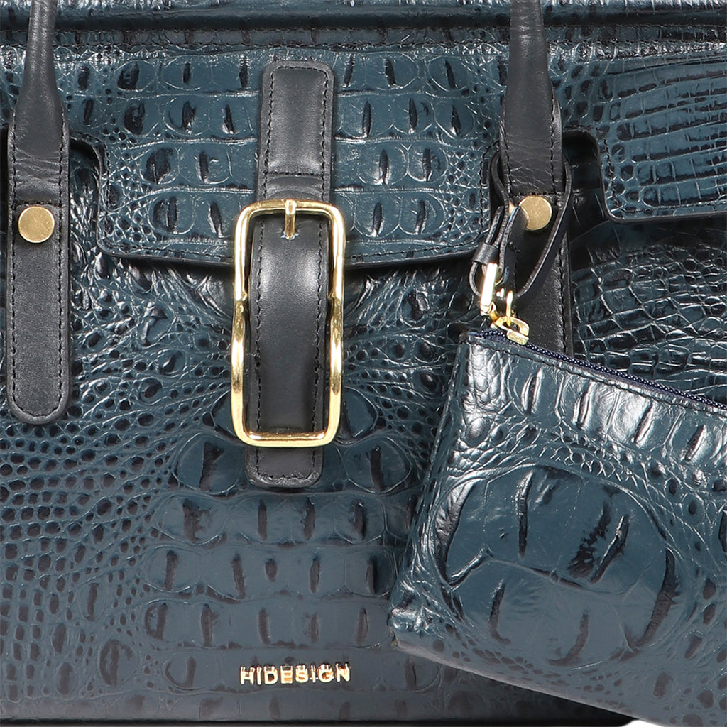 Buy Hidesign Blue Womens Handbags