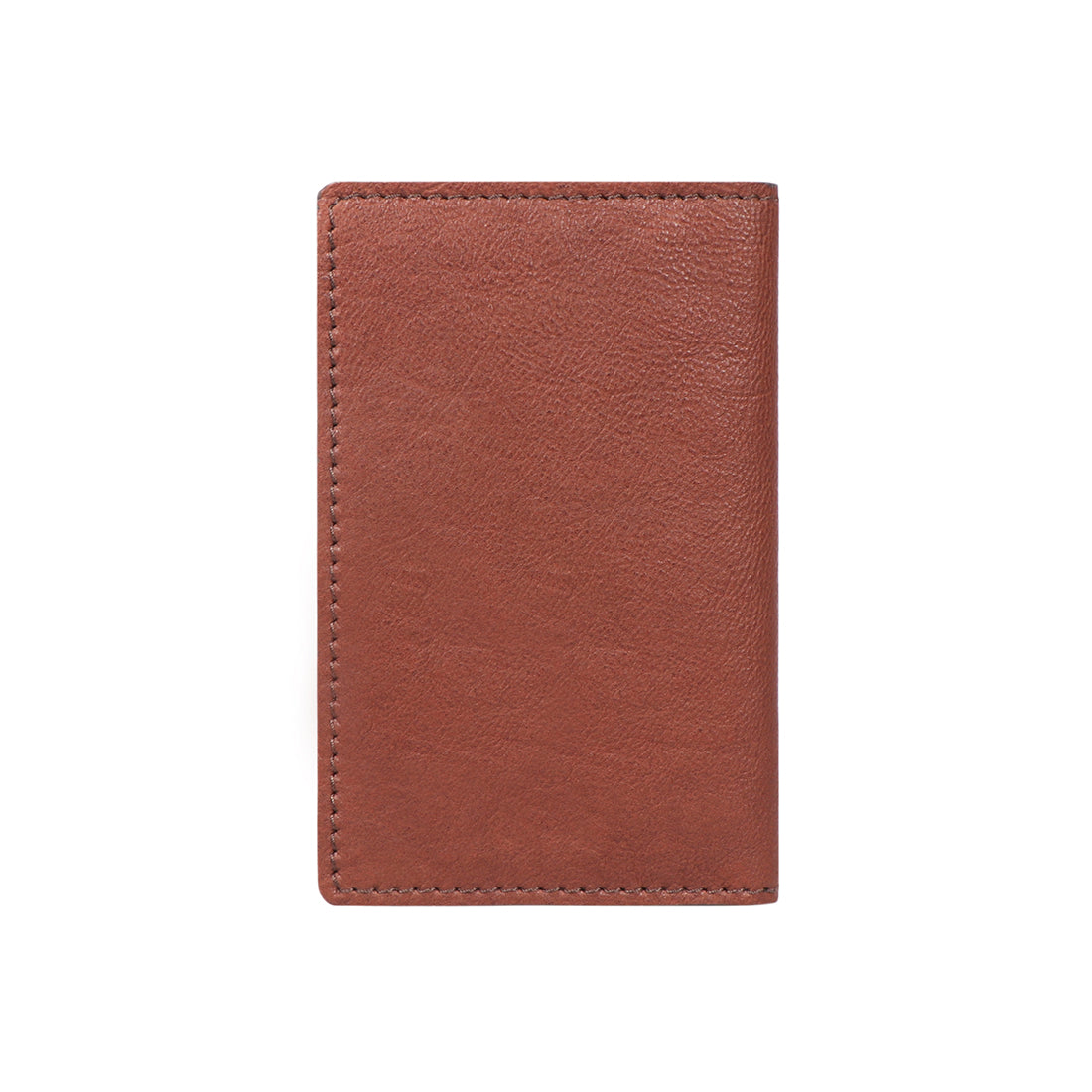 Leather Passport Cover - Brown, Red