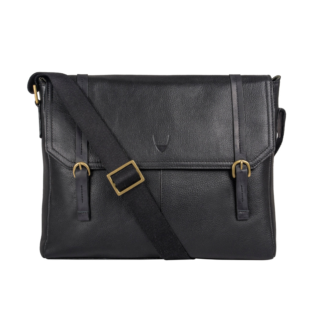 Buy Black Ee Fleet Street3 Messenger Bag Online - Hidesign