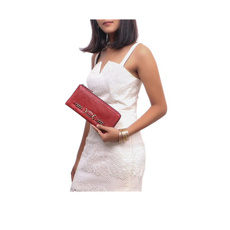 METAL W1 L-ZIP AROUND WALLET