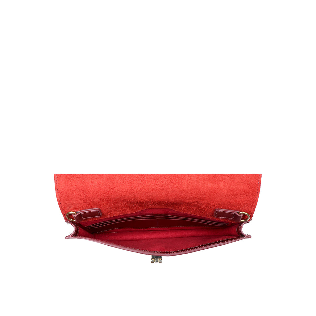 Hidesign Sling and Cross bags : Buy Hidesign Red Spruce Croco Ranch Marsala Sling  Bag Online