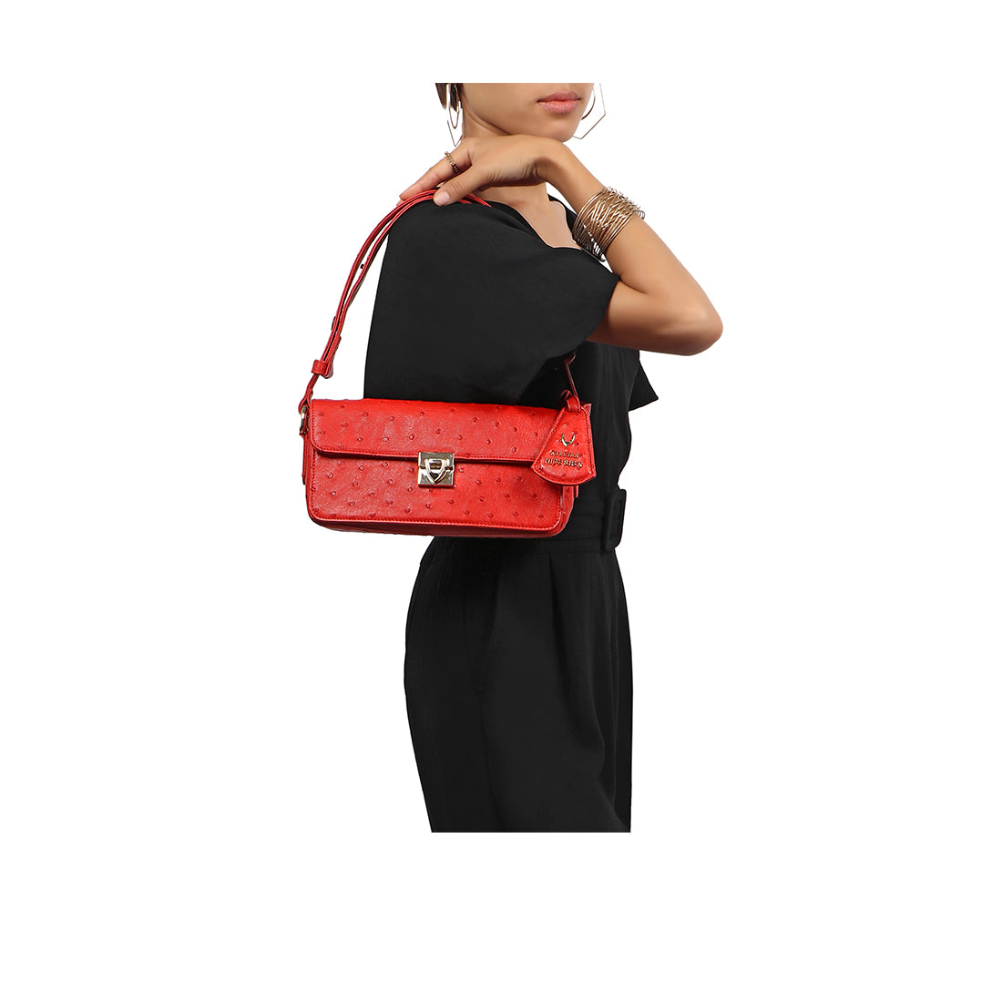 Buy Red Eda 05 Shoulder Bag Online - Hidesign