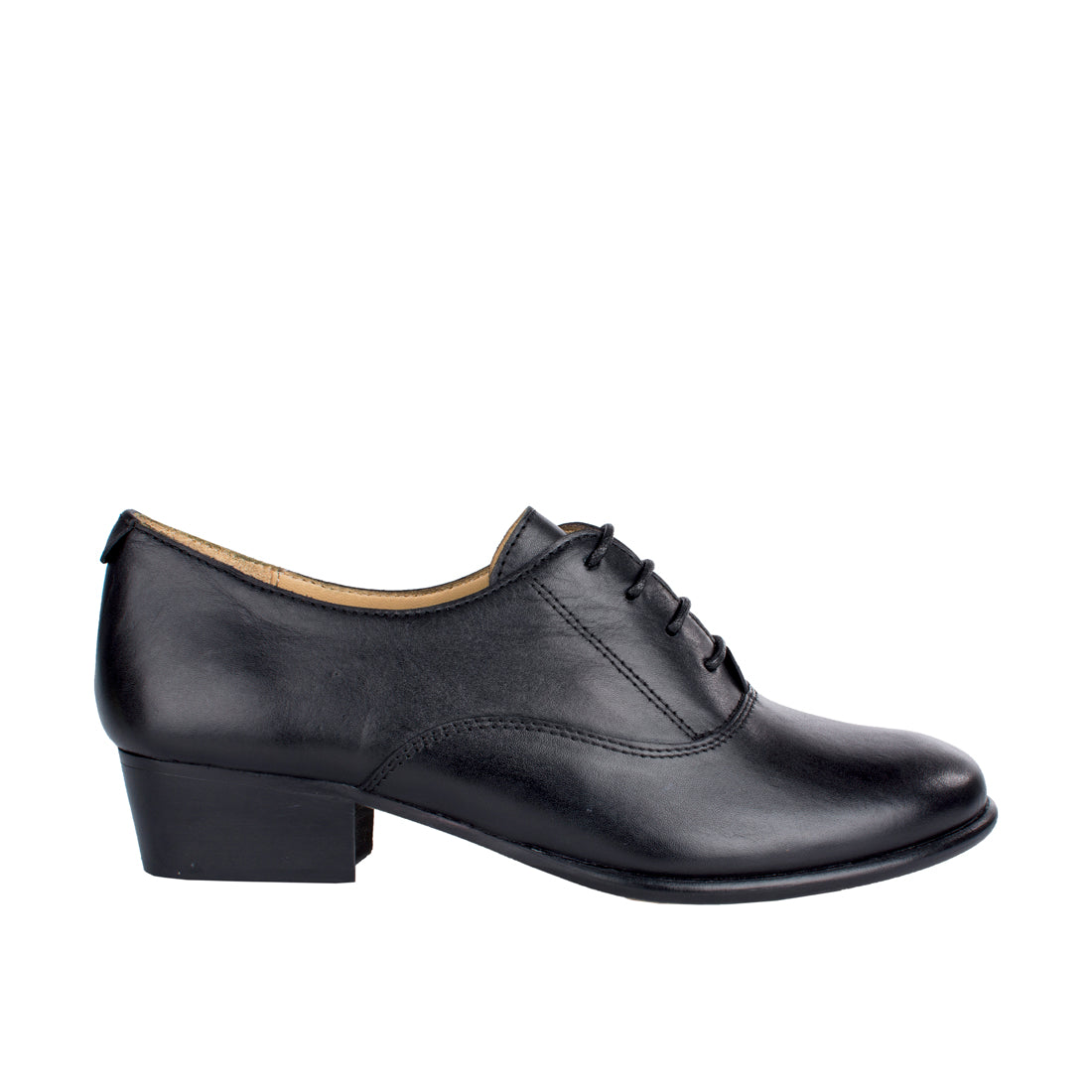 1940s Black Leatherette Oxford Heels – Unique Vintage