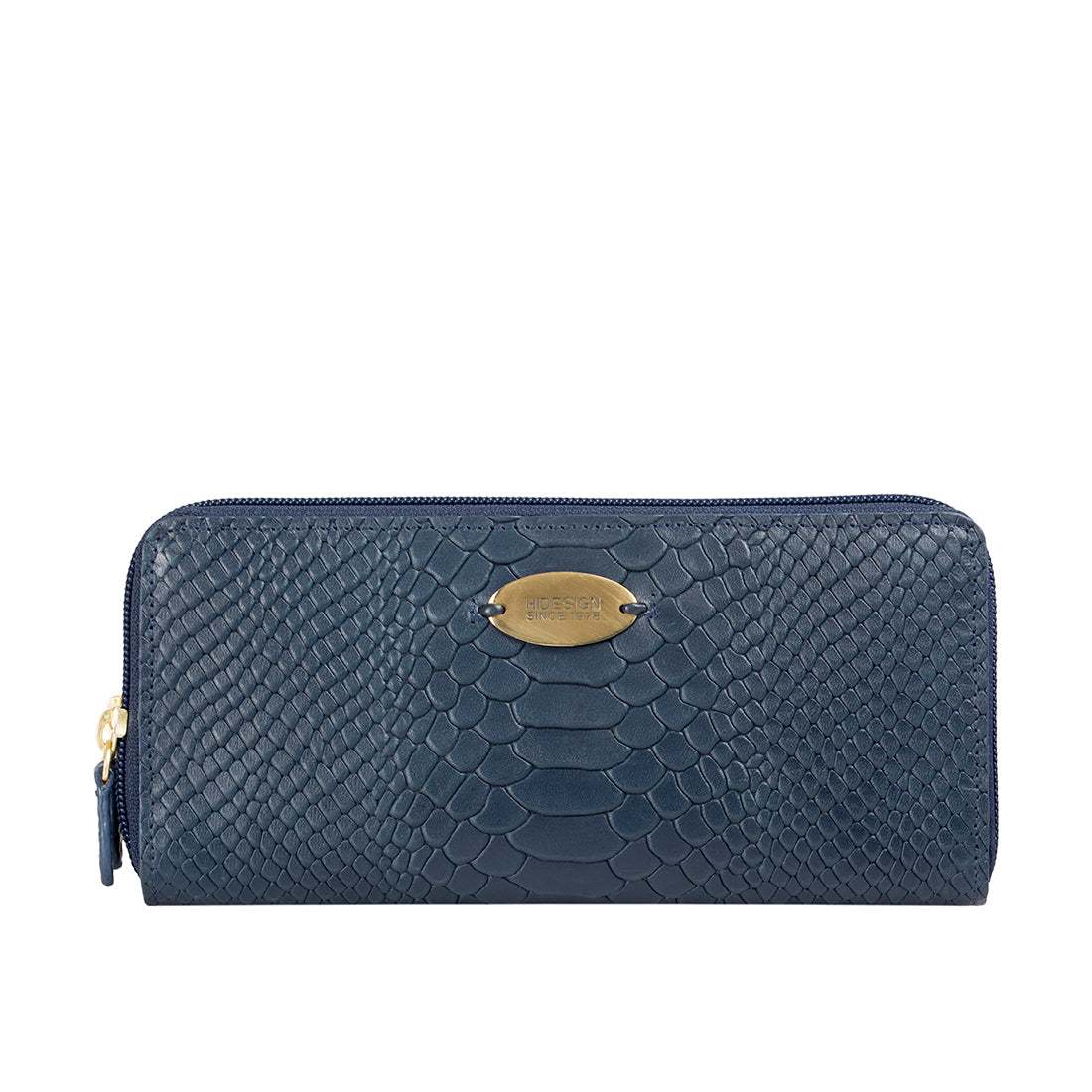 Buy Blue Angara W3(Rf) Sb Double Zip Around Wallet Online - Hidesign