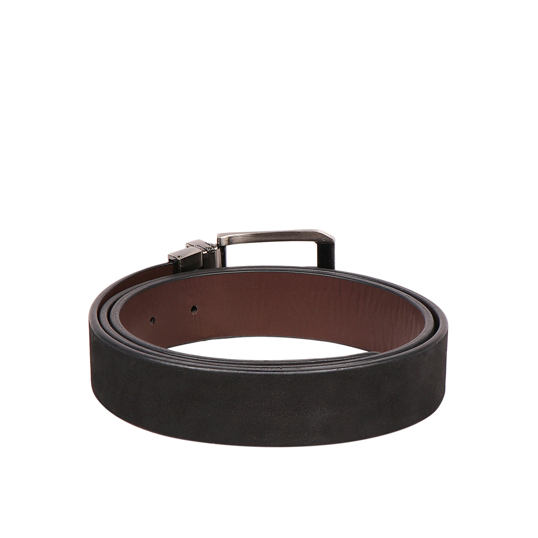 Men's Reversible 30Mm Classic Rounded Buckle Grain Leather Belt