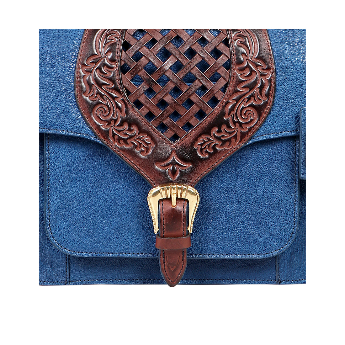 Leather Handbag Midnight Blue — BELLA ENCANTO LEATHER