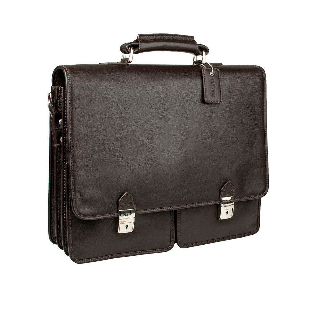 Buy Brown Bentley Parma Briefcase Online - Hidesign