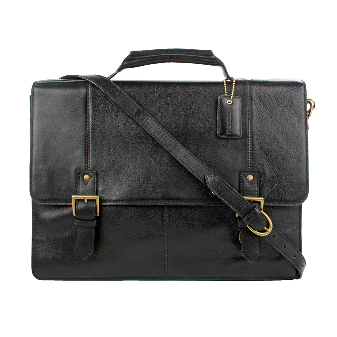 Buy Black Charles 02 Briefcase Online - Hidesign