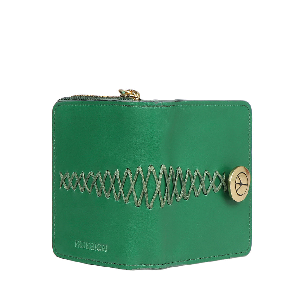 GG Marmont zip around wallet in green leather | GUCCI® US