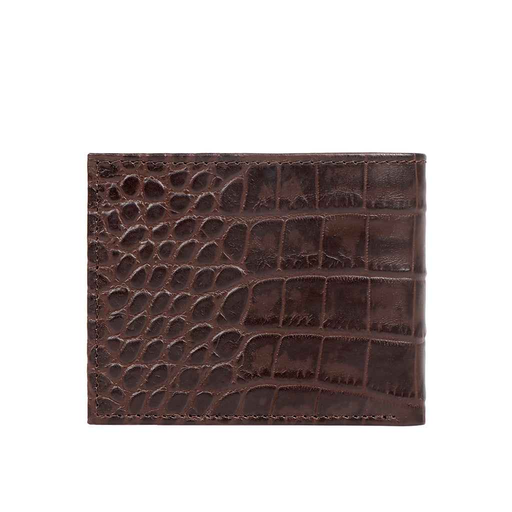 Men's Brown Crocodile Leather Wallet