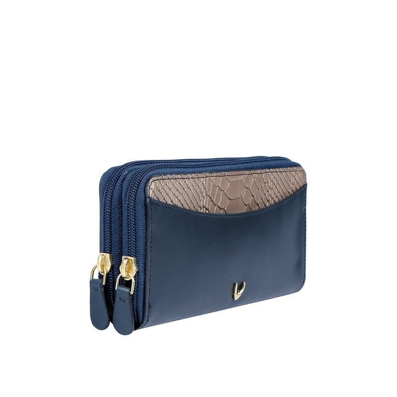 EE LILAC W1 DOUBLE ZIP AROUND WALLET