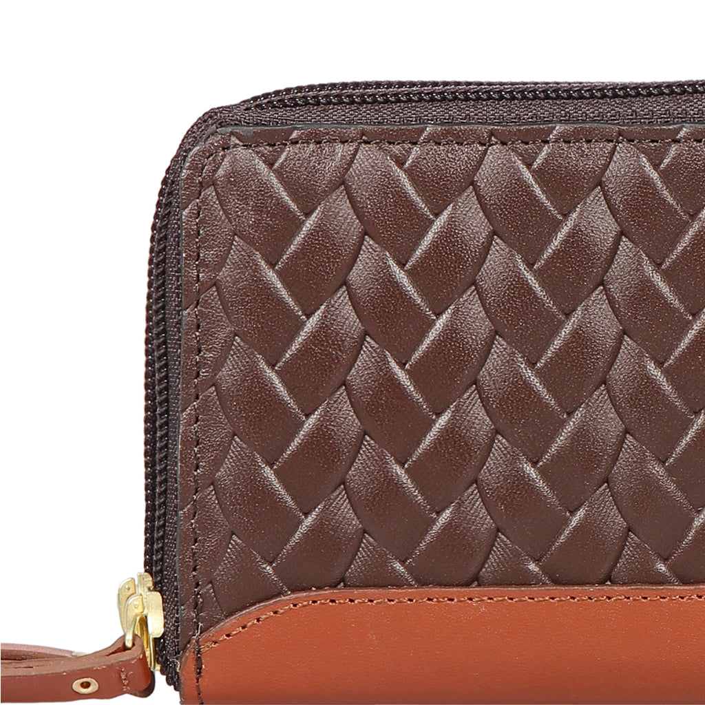 EE SPRUCE W2-M DOUBLE ZIP AROUND WALLET