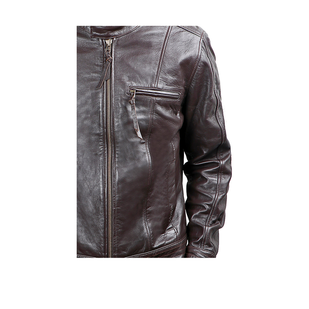 Buy Hidesign Men Brown Leather Jacket - Jackets for Men 496057 | Myntra