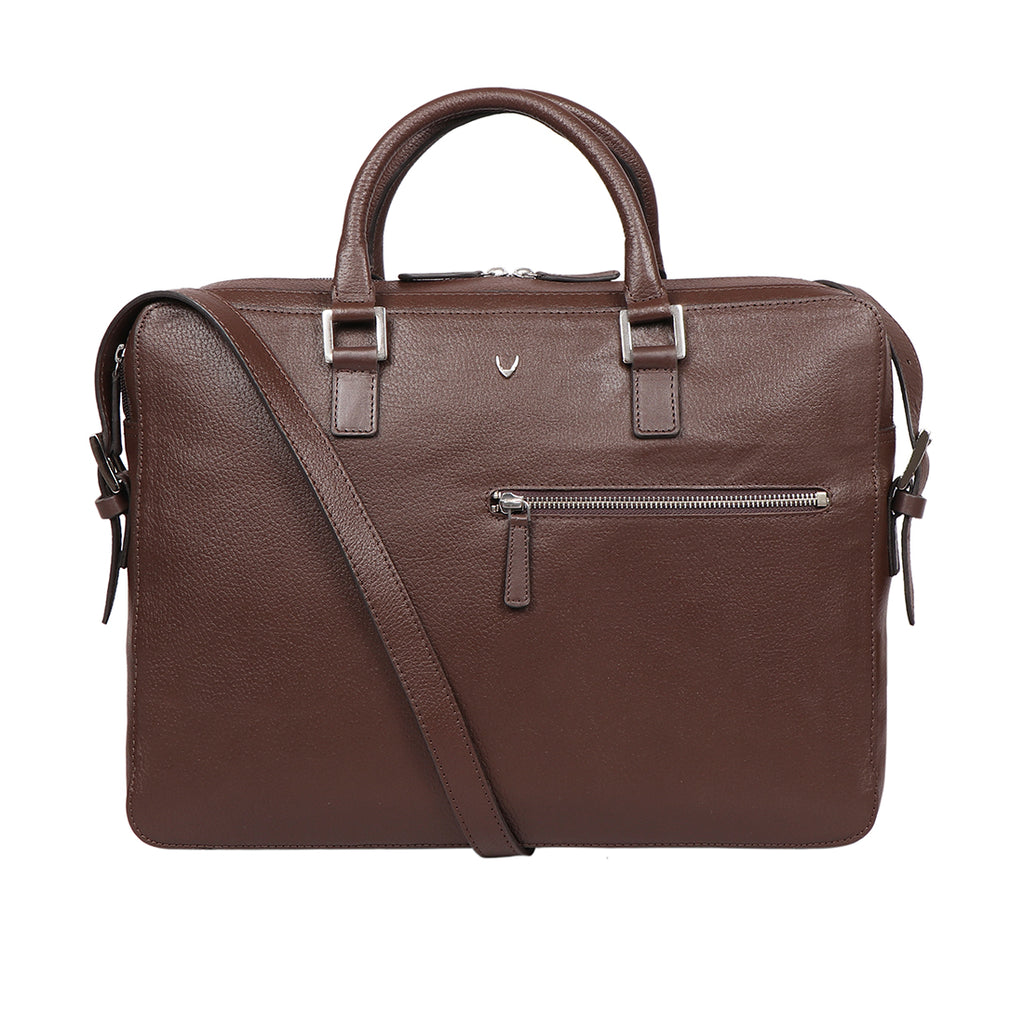Buy Brown Enzo 01 Laptop Bag Online - Hidesign