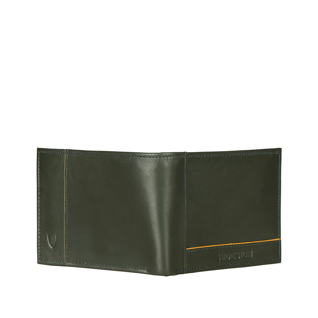 Bespoke Green Leather Wallet For Men, Customize Inside Color, Stitching  Color KT142