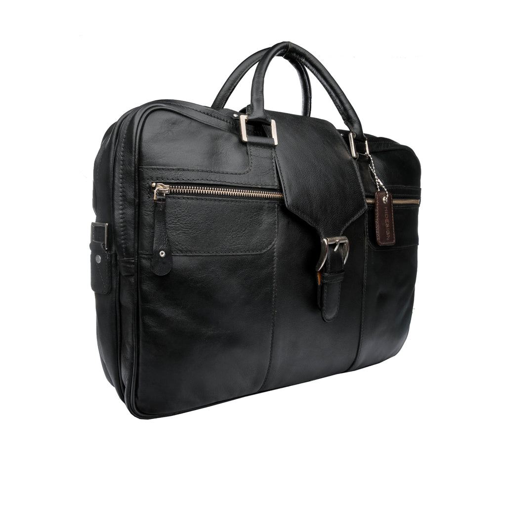 Buy Black Golf 02 Briefcase Online - Hidesign