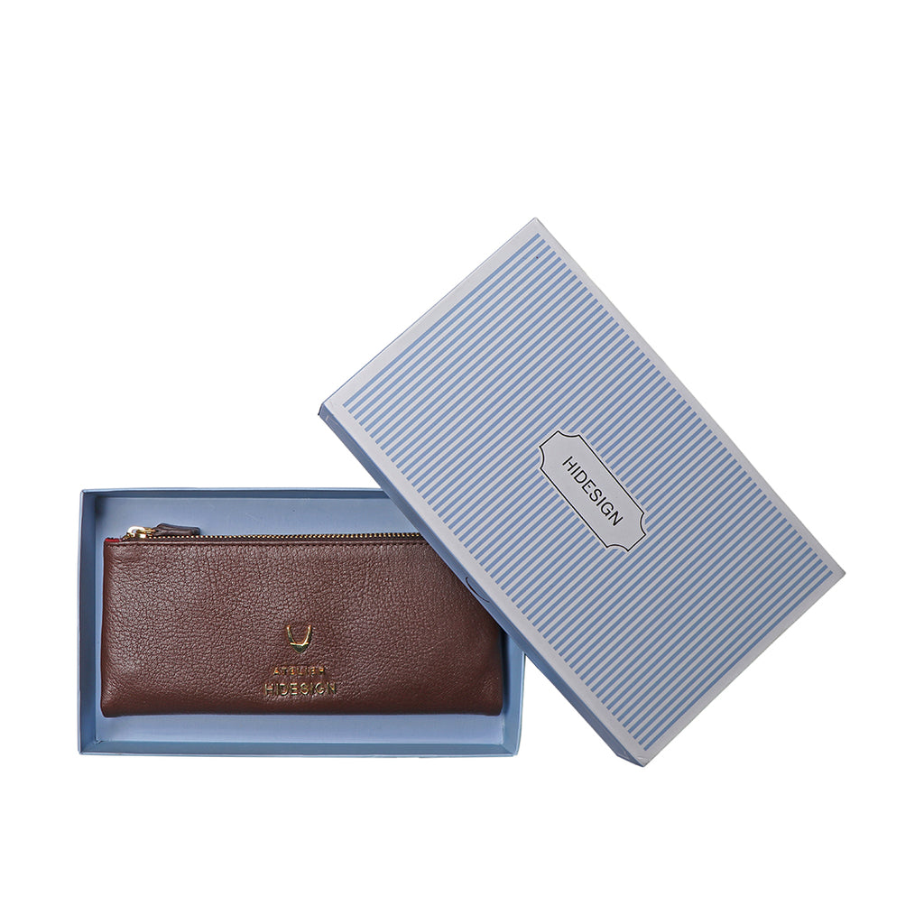 Buy Brown Hera W3 Long Bi-Fold Wallet Online Hidesign