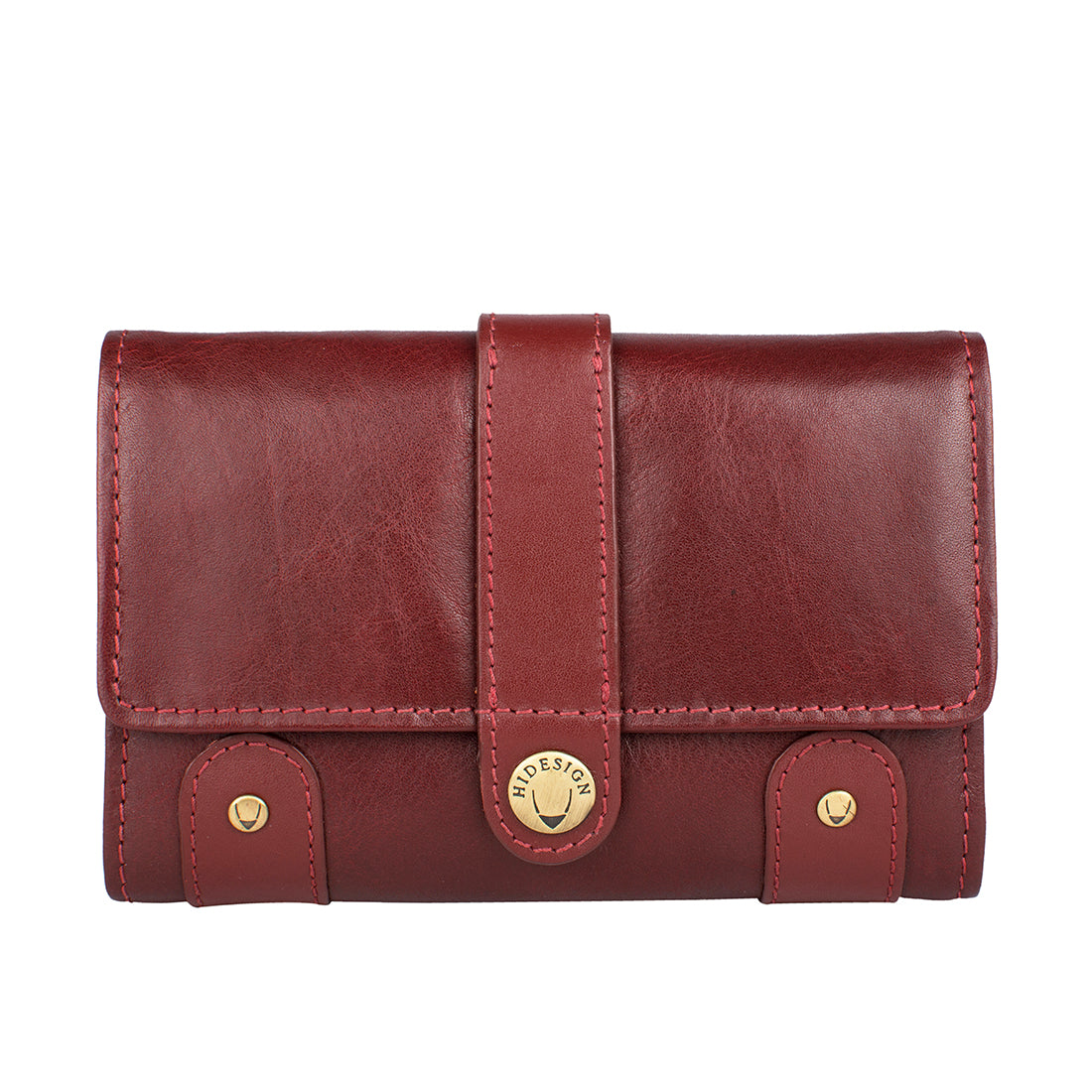  IKEPOD Tri-fold Key Wallet/Holder [Full-grain Leather] 6 Hooks  & 2 Card Slot (New Wine Red) : Clothing, Shoes & Jewelry
