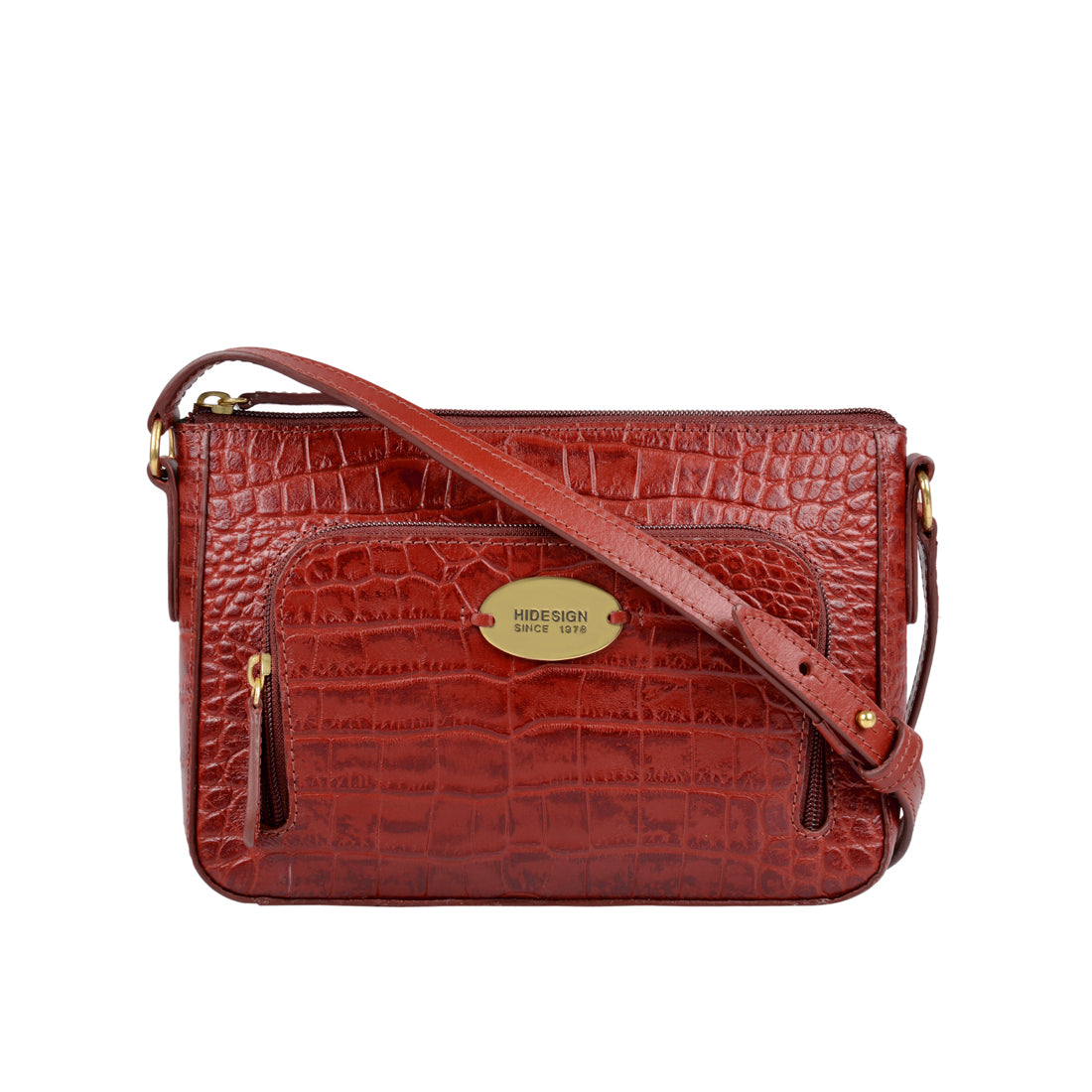 Buy HIDESIGN Women Red Sling Bag MARSALA Online @ Best Price in