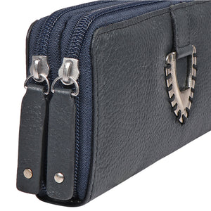 MENDOZA W5 DOUBLE ZIP AROUND WALLET