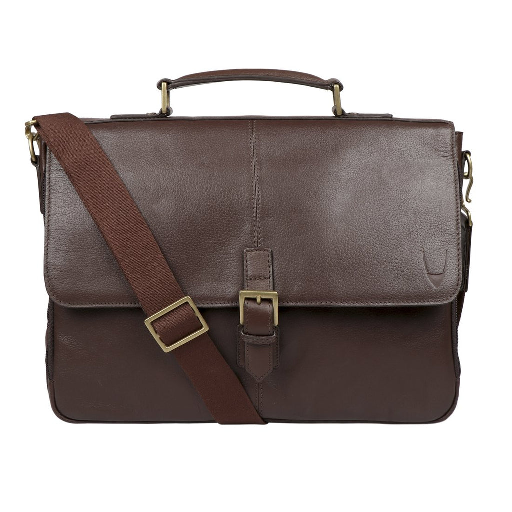 Buy Brown Merlin 01 Briefcase Online - Hidesign