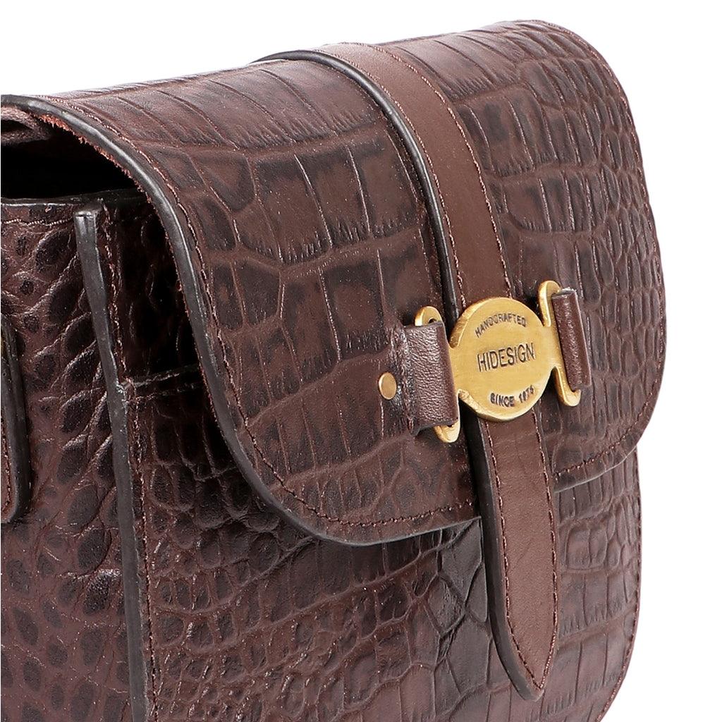 Hidesign Sling and Cross bags : Buy Hidesign Brown Sling Bag Online