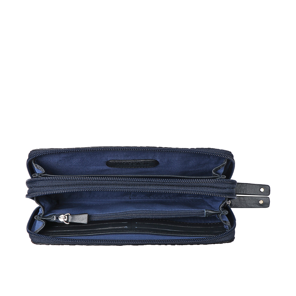 SAUTA FE W3 DOUBLE ZIP AROUND WALLET