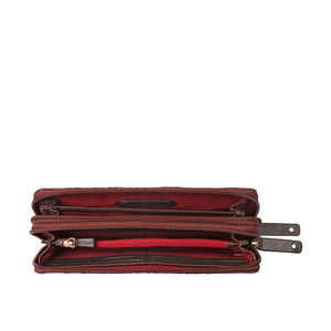 SAUTA FE W3 DOUBLE ZIP AROUND WALLET