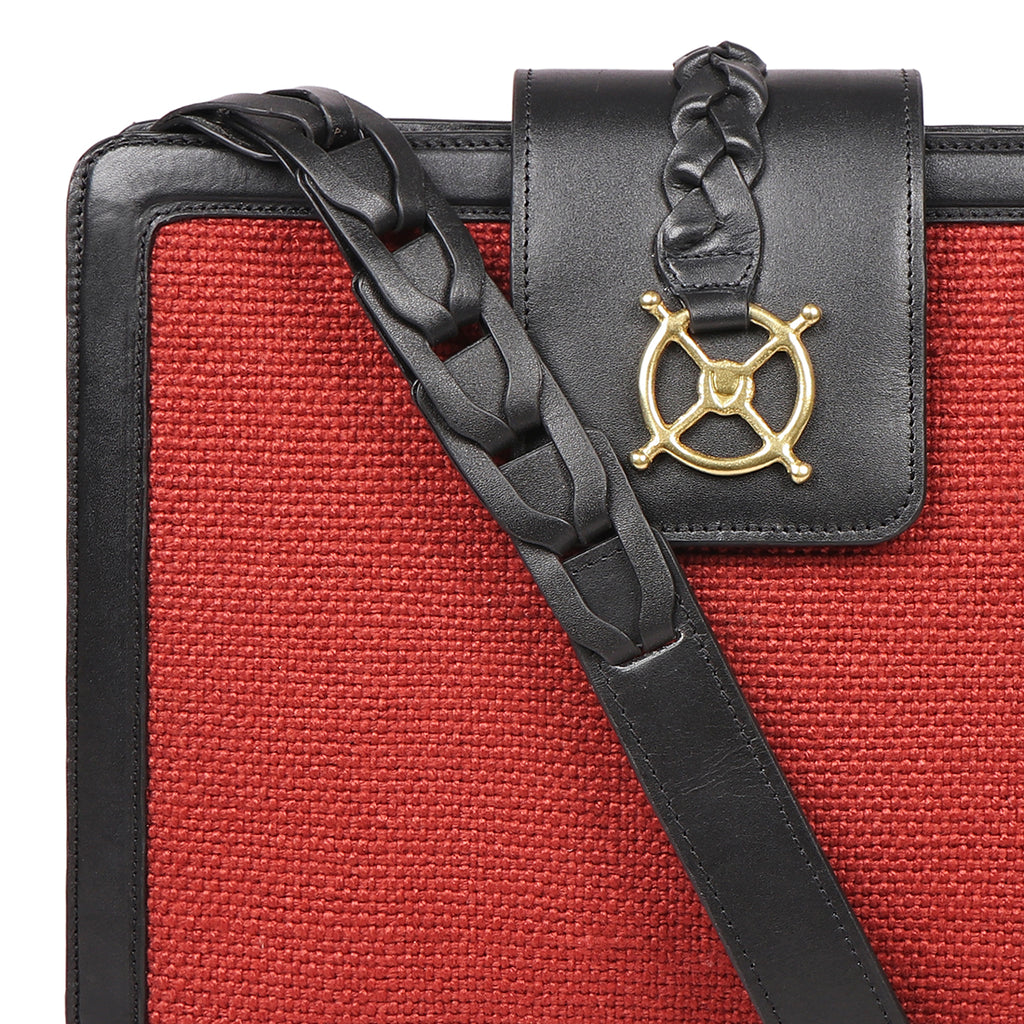 Buy Red Simon 02 Shoulder Bag Online - Hidesign