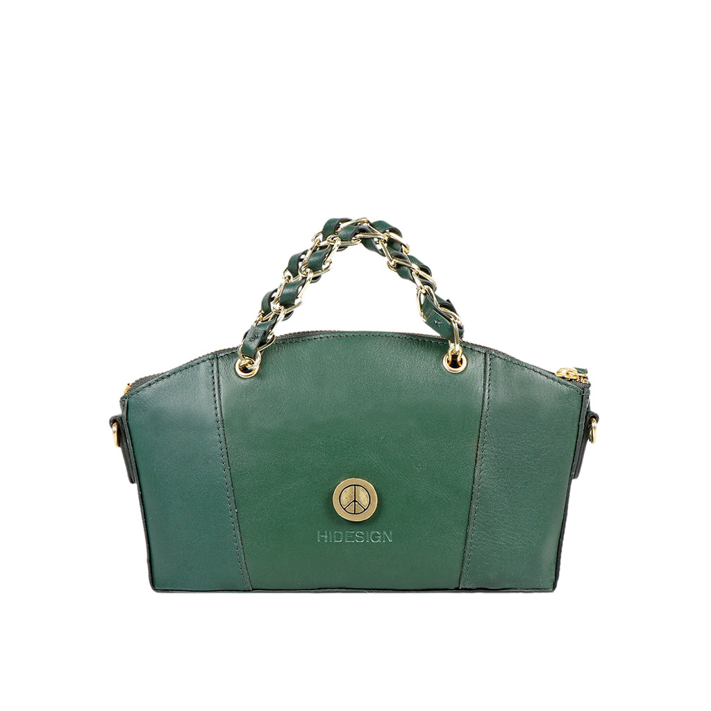 Hidesign Green Patterned Sling Bag