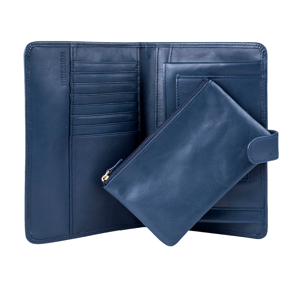 Buy Blue Travel Wallet Passport Holder Online Hidesign
