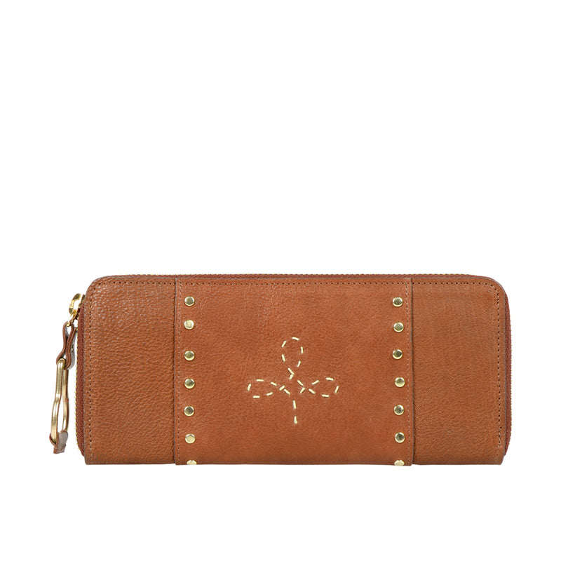 WILD ROSE W1 ZIP AROUND WALLET