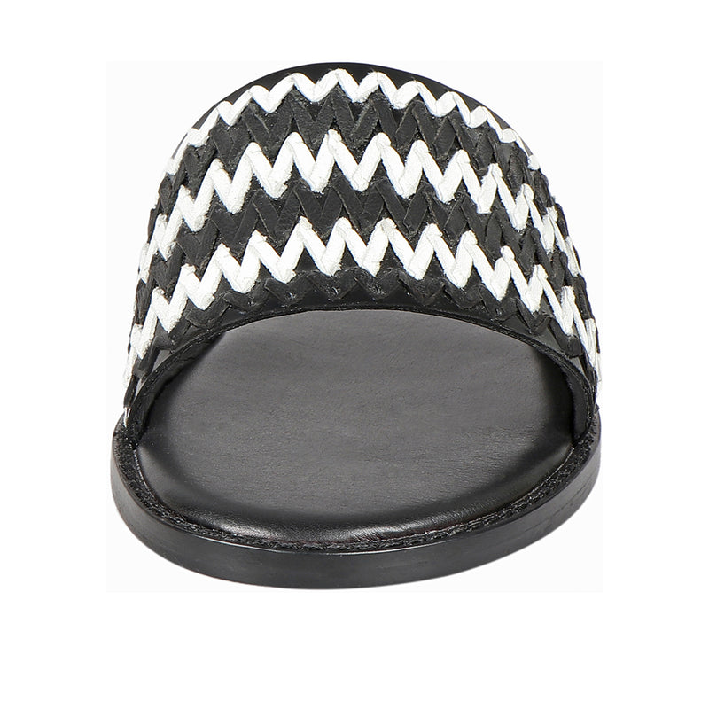 Ziggy Women's Black Leather Flats